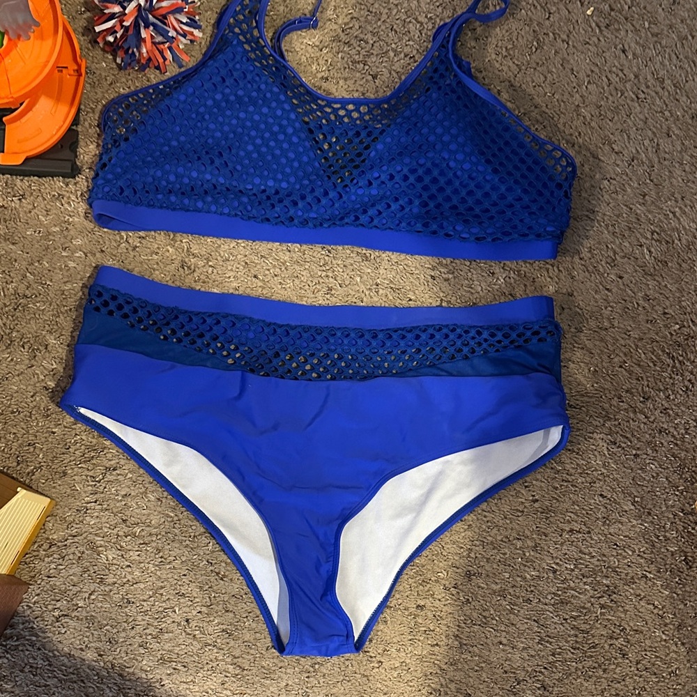 SHEIN Bright Blue Bikini Set🌸